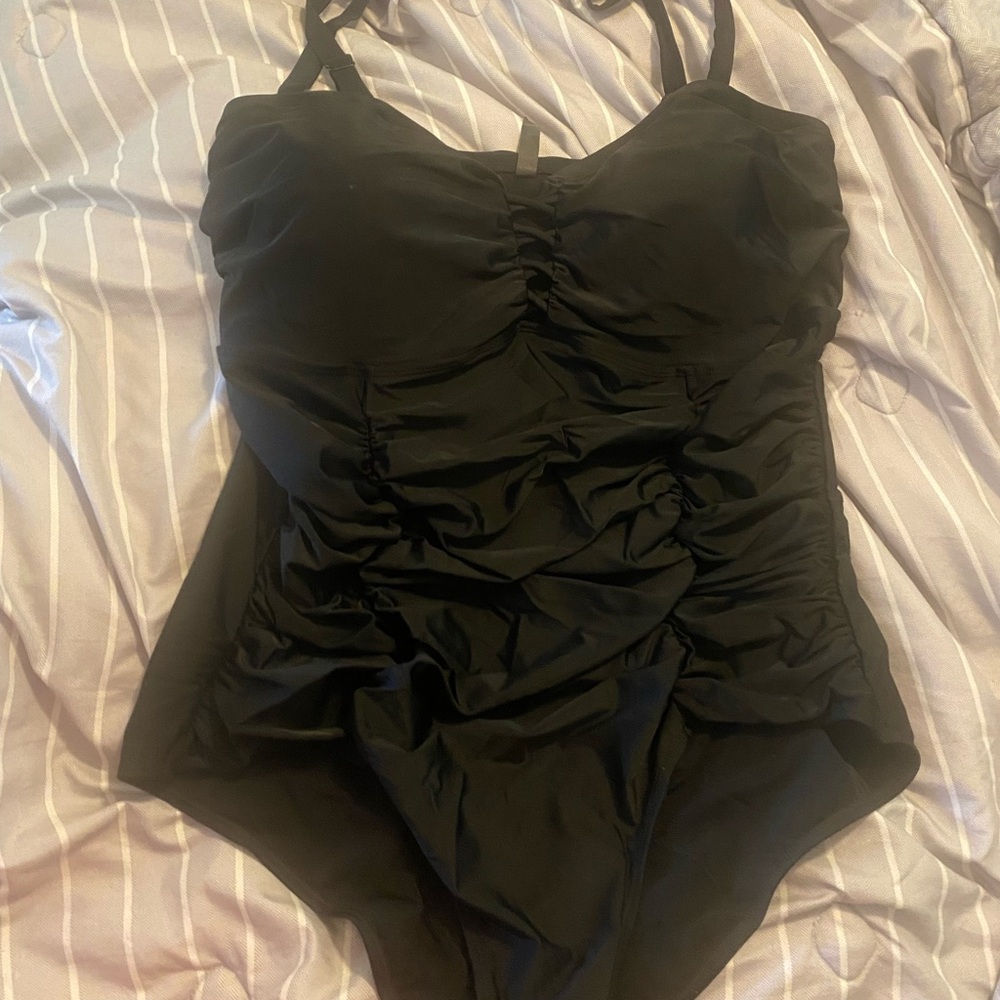 TORRID Wireless Lattice One-Piece Swimsuit